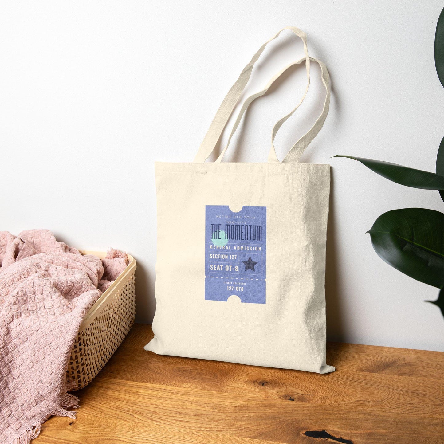 NCT 127 Kpop Tote, Carry the Momentum Bag, Fan Merch, Concert Essential, Reusable Shopper