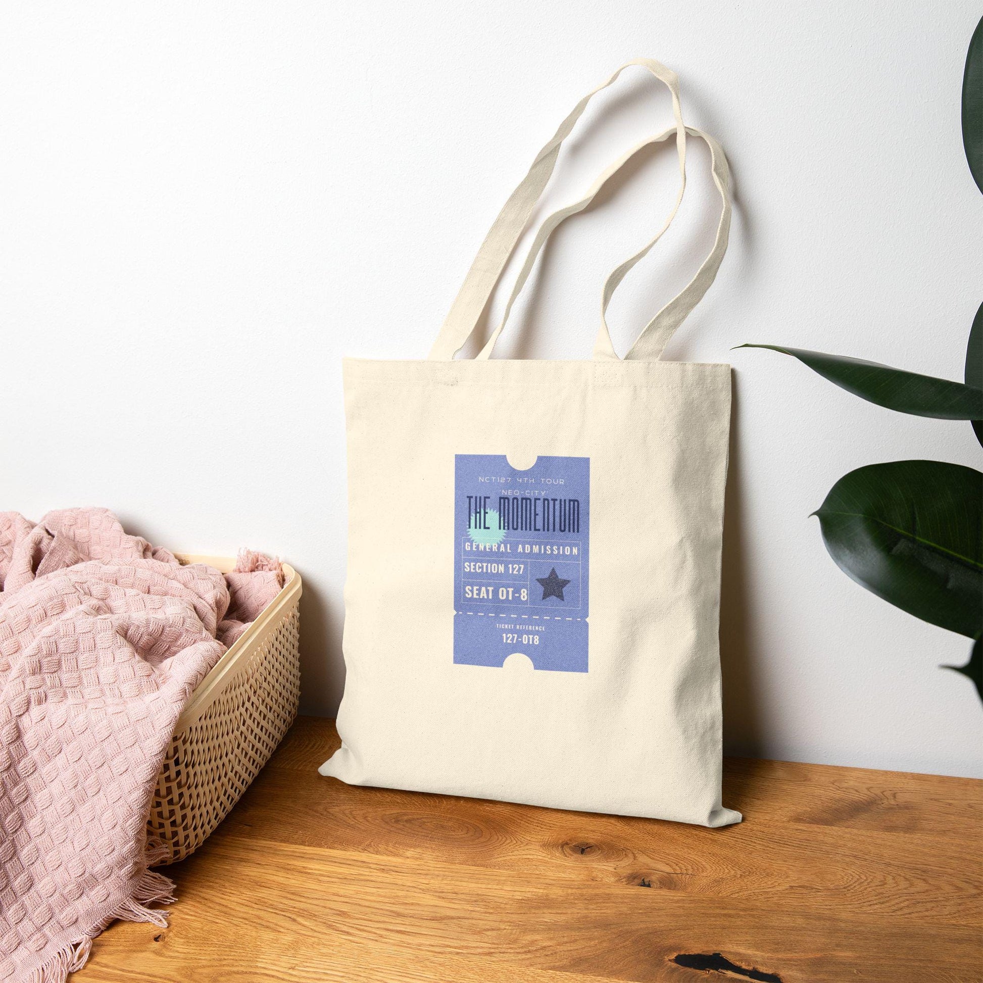 NCT 127 Kpop Tote, Carry the Momentum Bag, Fan Merch, Concert Essential, Reusable Shopper