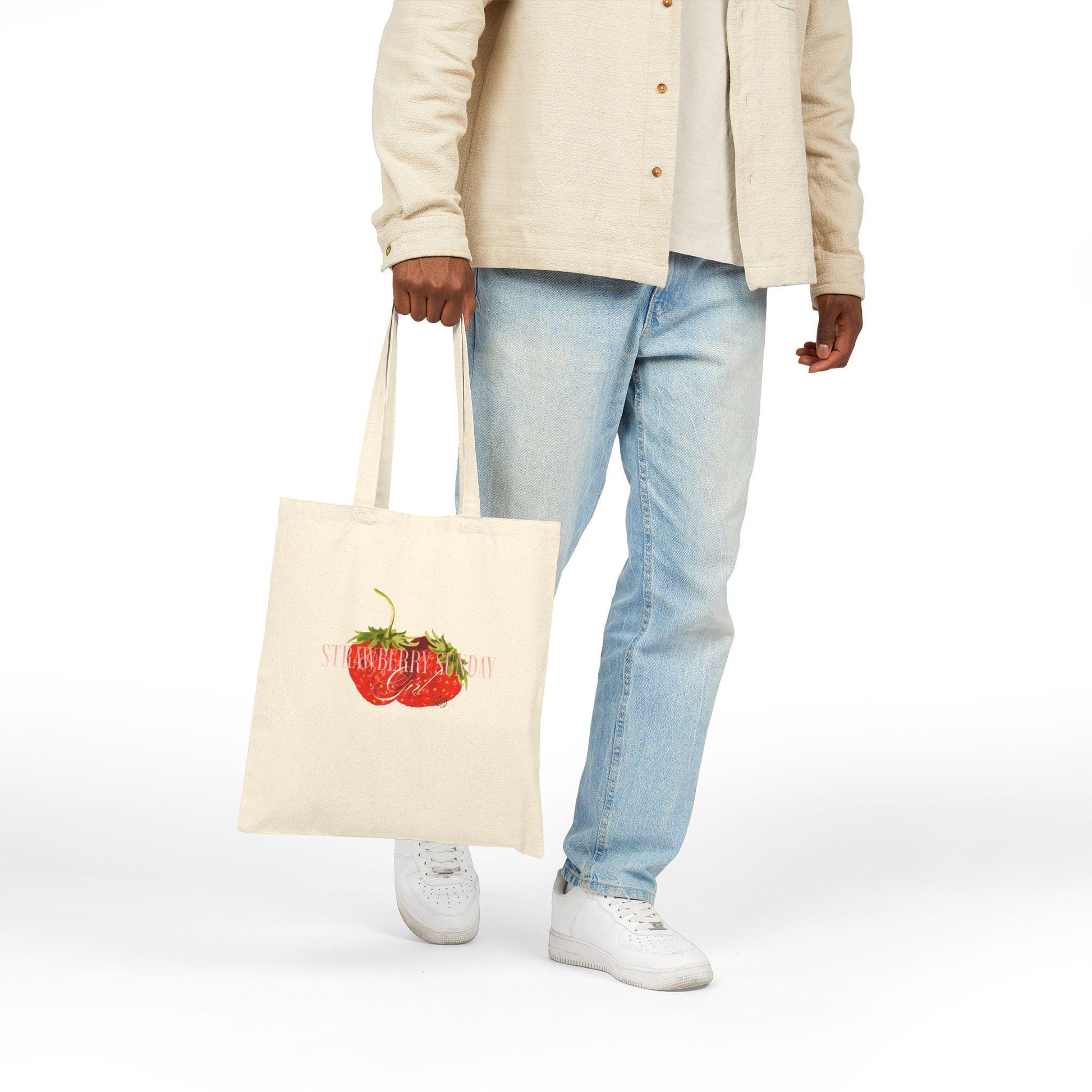 NCT DoJaeJung Kpop Tote Bag, Strawberry Sunday Tote, Fan Merch, Aesthetic Gift, Reusable Shopper