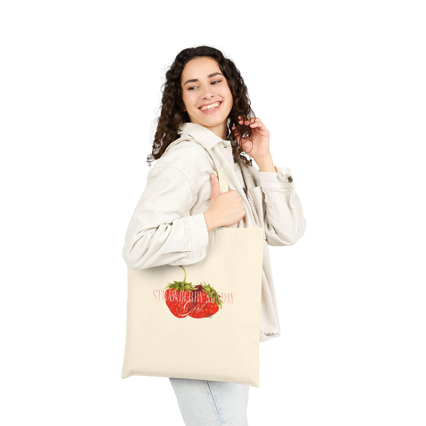 NCT DoJaeJung Kpop Tote Bag, Strawberry Sunday Tote, Fan Merch, Aesthetic Gift, Reusable Shopper
