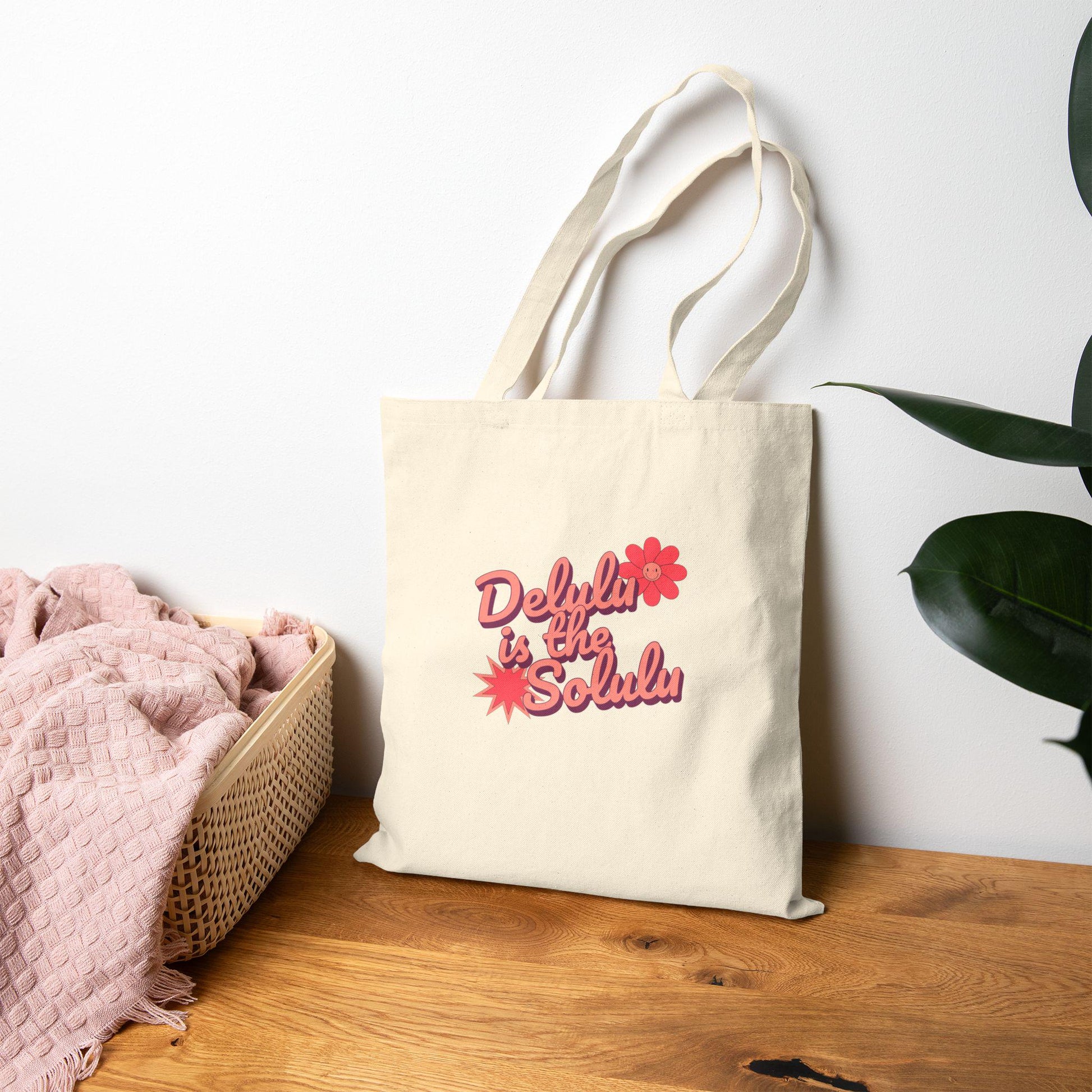Kpop Tote Bag, Delulu Is Solulu, Fan Merch, Aesthetic Gift, Reusable Shopper Bag