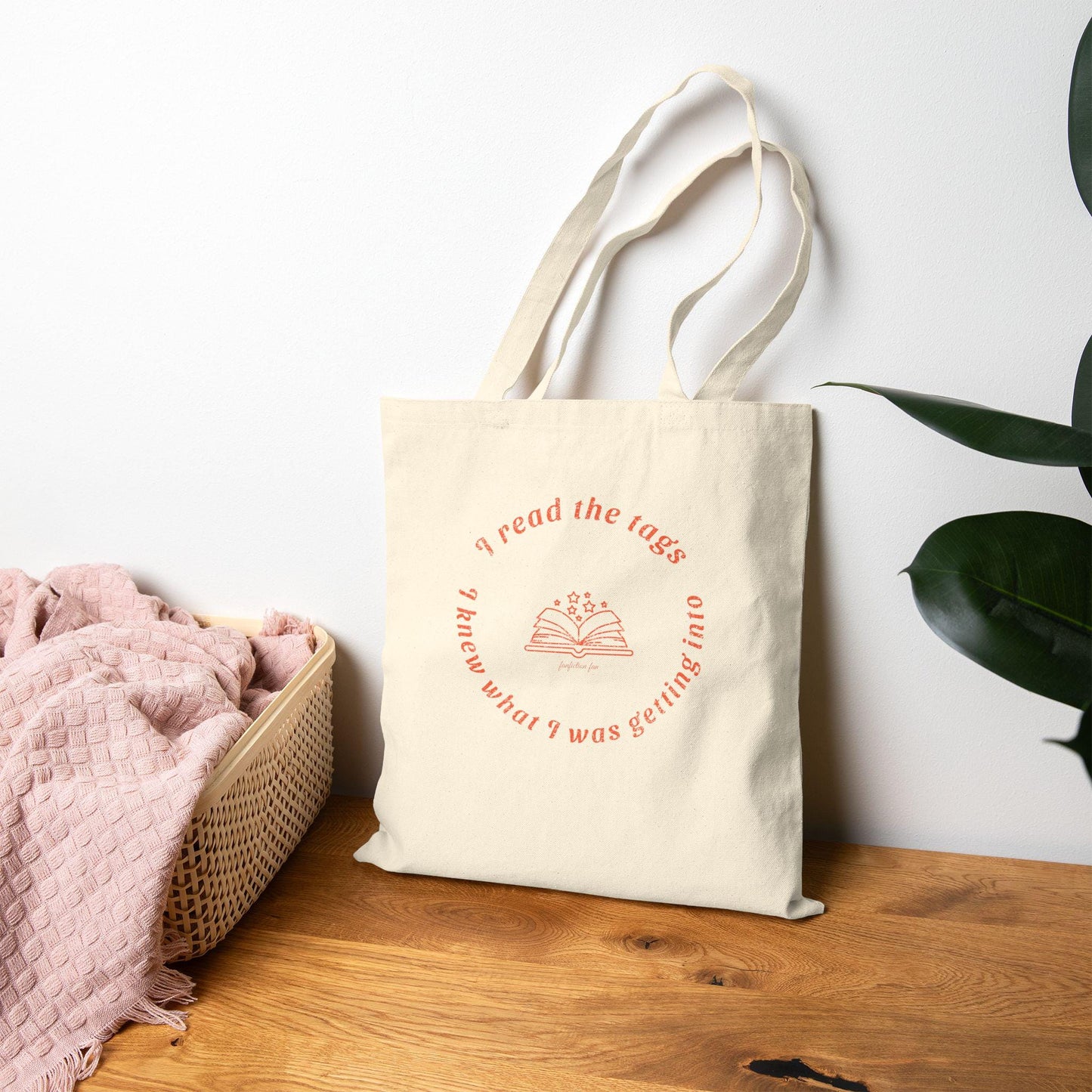 Kpop Tote Bag, I Read the Tags Tote, Fanfiction Merch, Aesthetic Gift, Reusable Shopper Bag