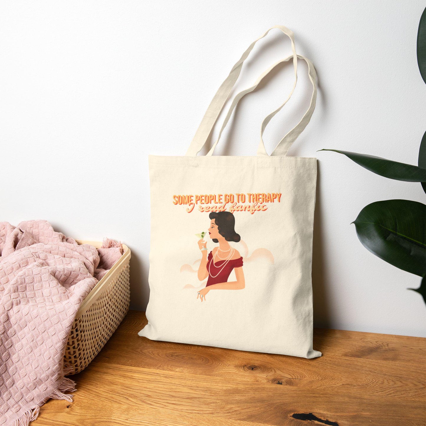 Kpop Tote Bag, Who Needs Therapy Tote, Fanfiction Merch, Funny Gift, Reusable Shopper Bag