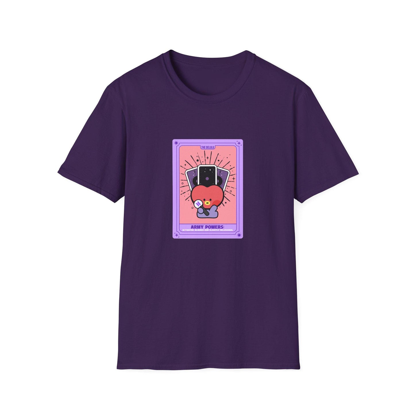 BTS Kpop Shirt, BT21 Tata Tarot Design, Fan Gift, Concert Outfit Tee, Unisex Cotton Top