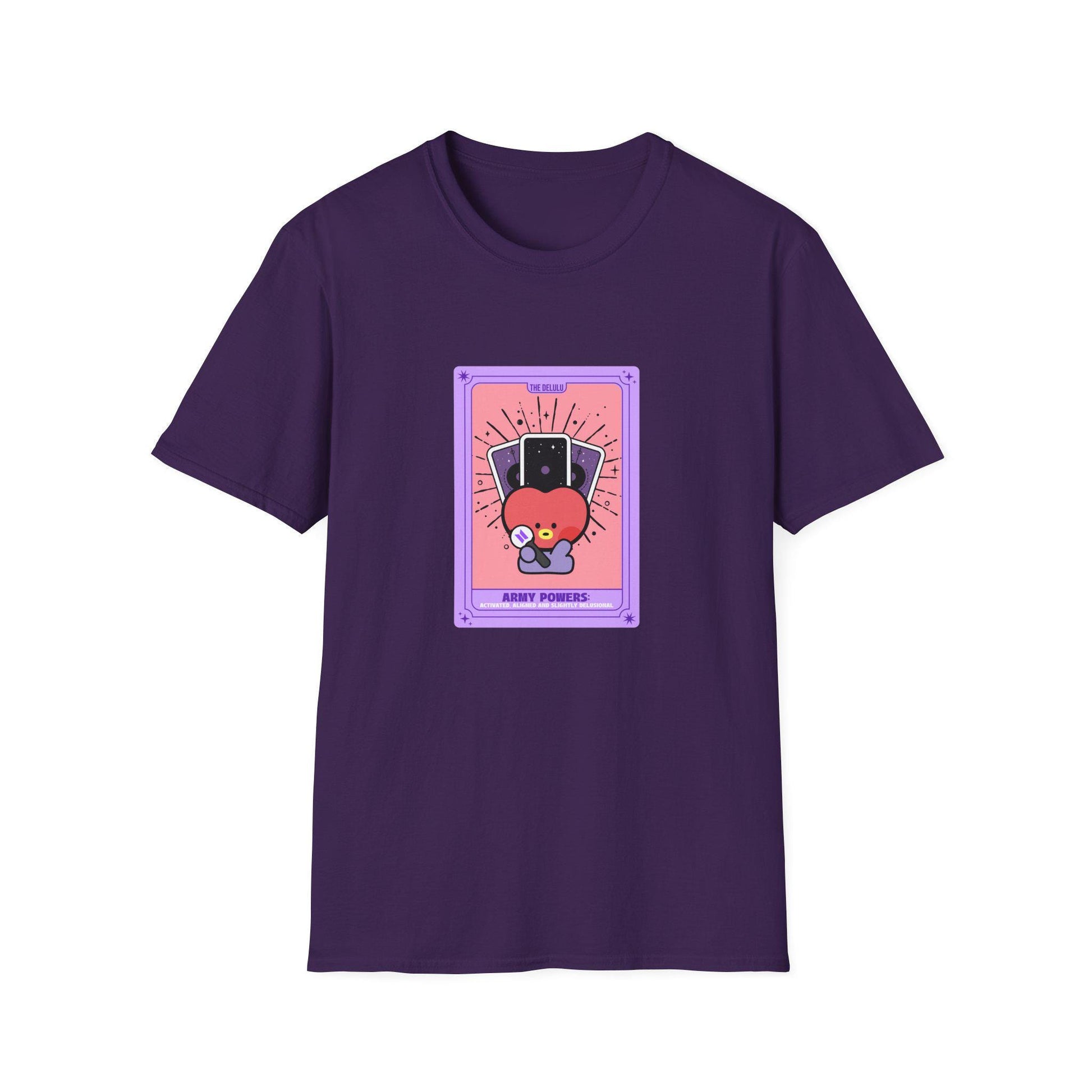 BTS Kpop Shirt, BT21 Tata Tarot Design, Fan Gift, Concert Outfit Tee, Unisex Cotton Top