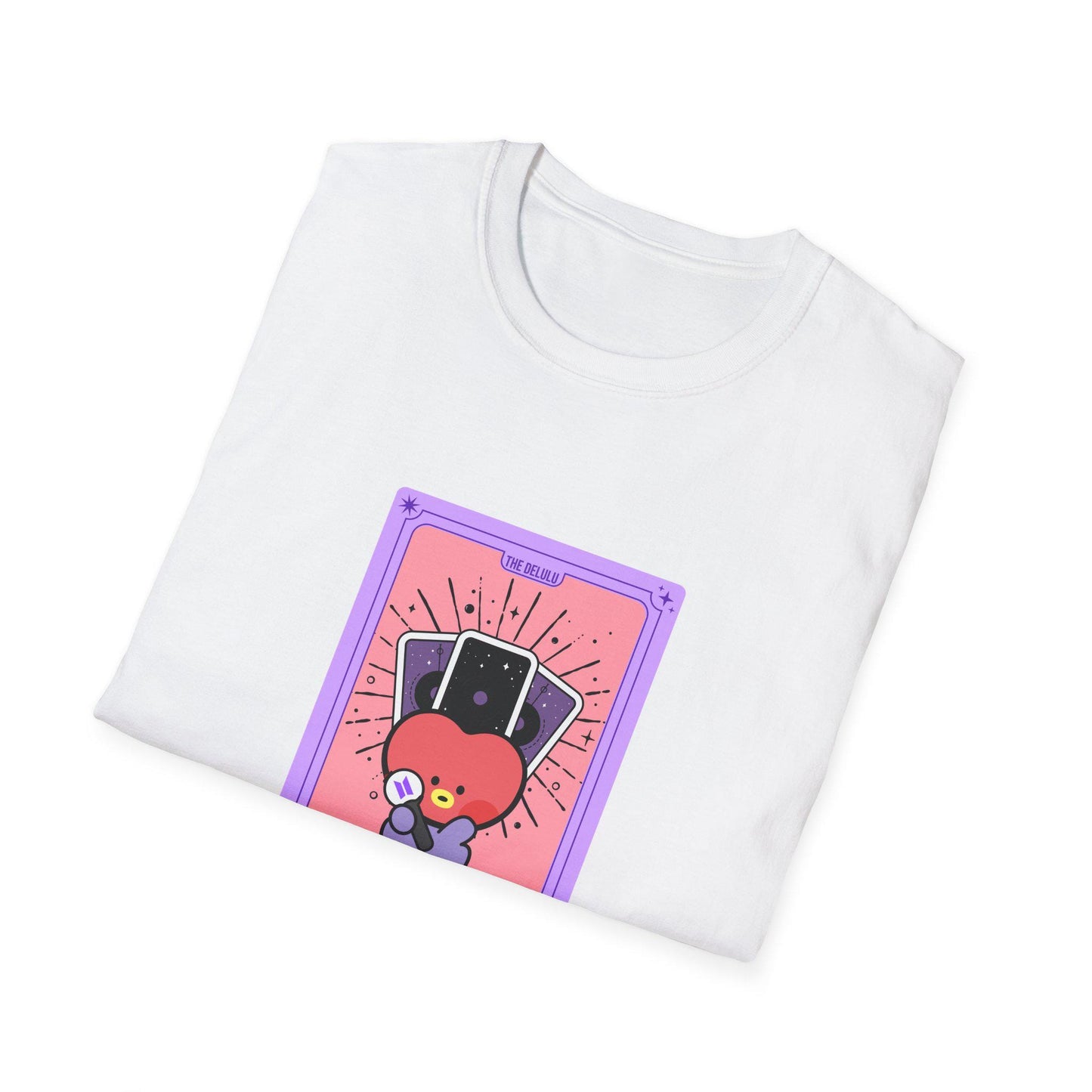 BTS Kpop Shirt, BT21 Tata Tarot Design, Fan Gift, Concert Outfit Tee, Unisex Cotton Top