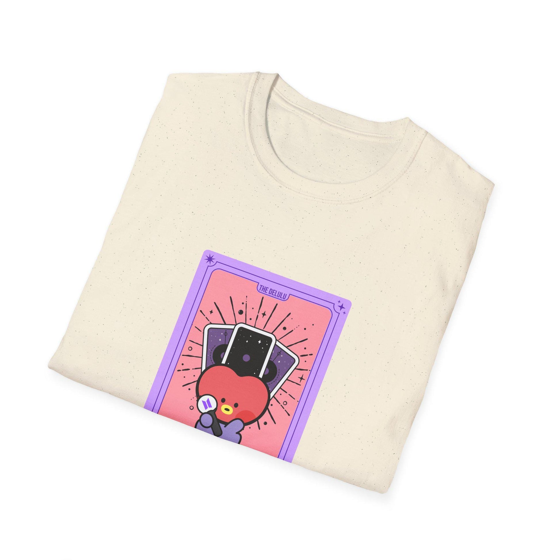 BTS Kpop Shirt, BT21 Tata Tarot Design, Fan Gift, Concert Outfit Tee, Unisex Cotton Top