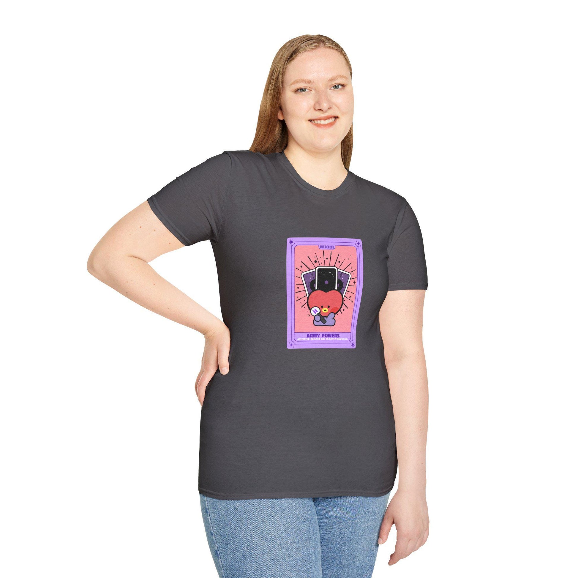 BTS Kpop Shirt, BT21 Tata Tarot Design, Fan Gift, Concert Outfit Tee, Unisex Cotton Top
