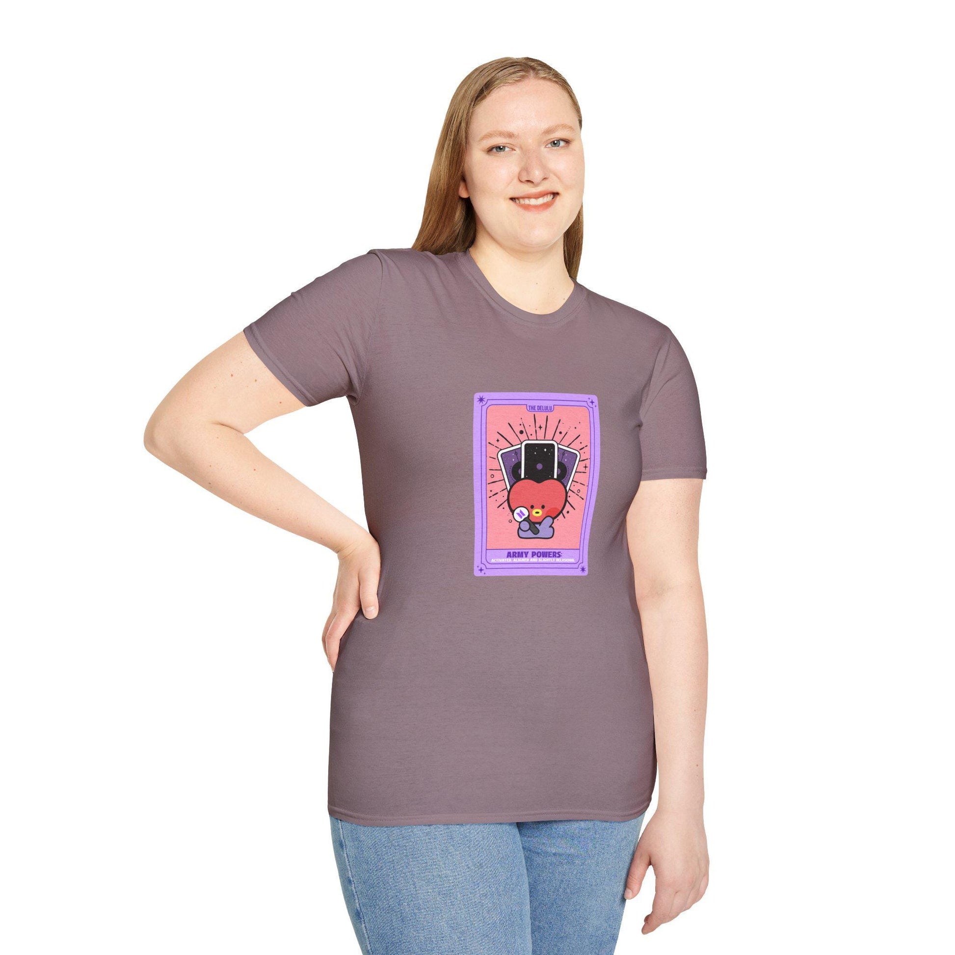 BTS Kpop Shirt, BT21 Tata Tarot Design, Fan Gift, Concert Outfit Tee, Unisex Cotton Top
