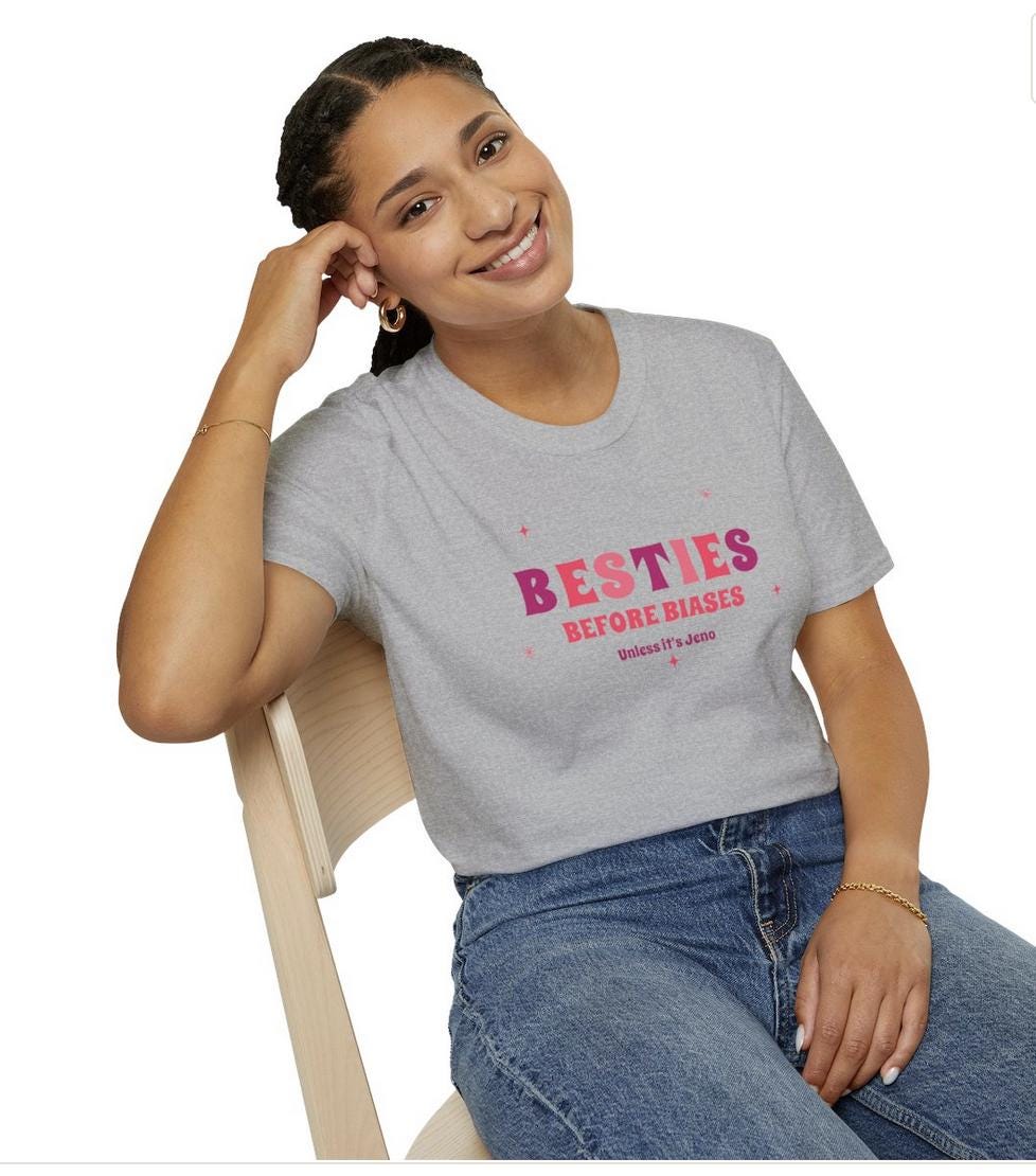 Jeno Kpop Shirt, Besties Before Biases Tee, NCT Dream Fan Merch, Concert Outfit, Unisex Cotton T-Shirt