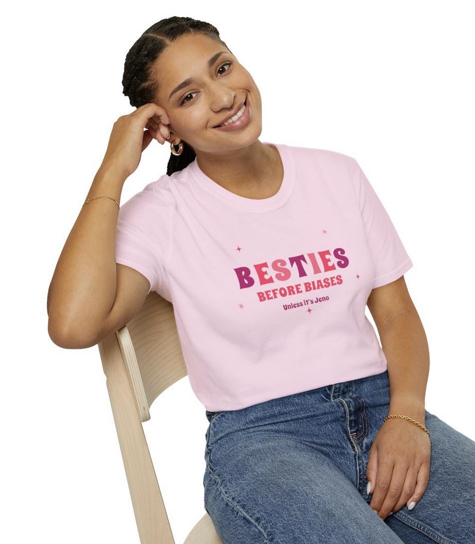 Jeno Kpop Shirt, Besties Before Biases Tee, NCT Dream Fan Merch, Concert Outfit, Unisex Cotton T-Shirt