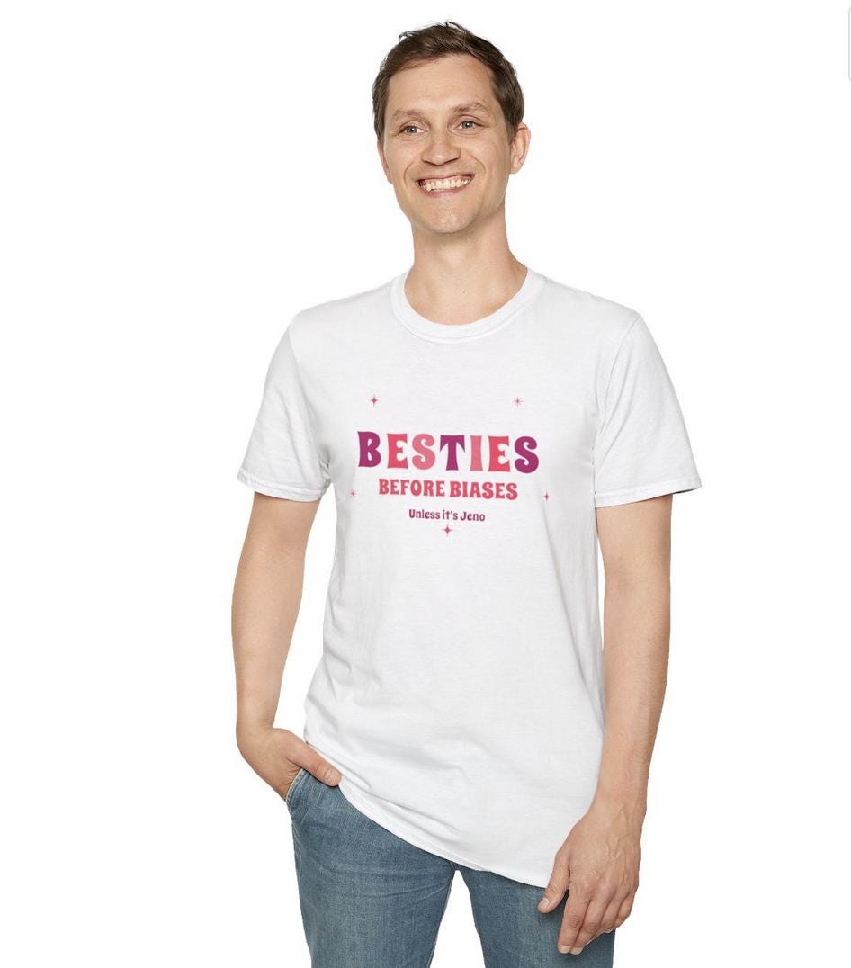 Jeno Kpop Shirt, Besties Before Biases Tee, NCT Dream Fan Merch, Concert Outfit, Unisex Cotton T-Shirt