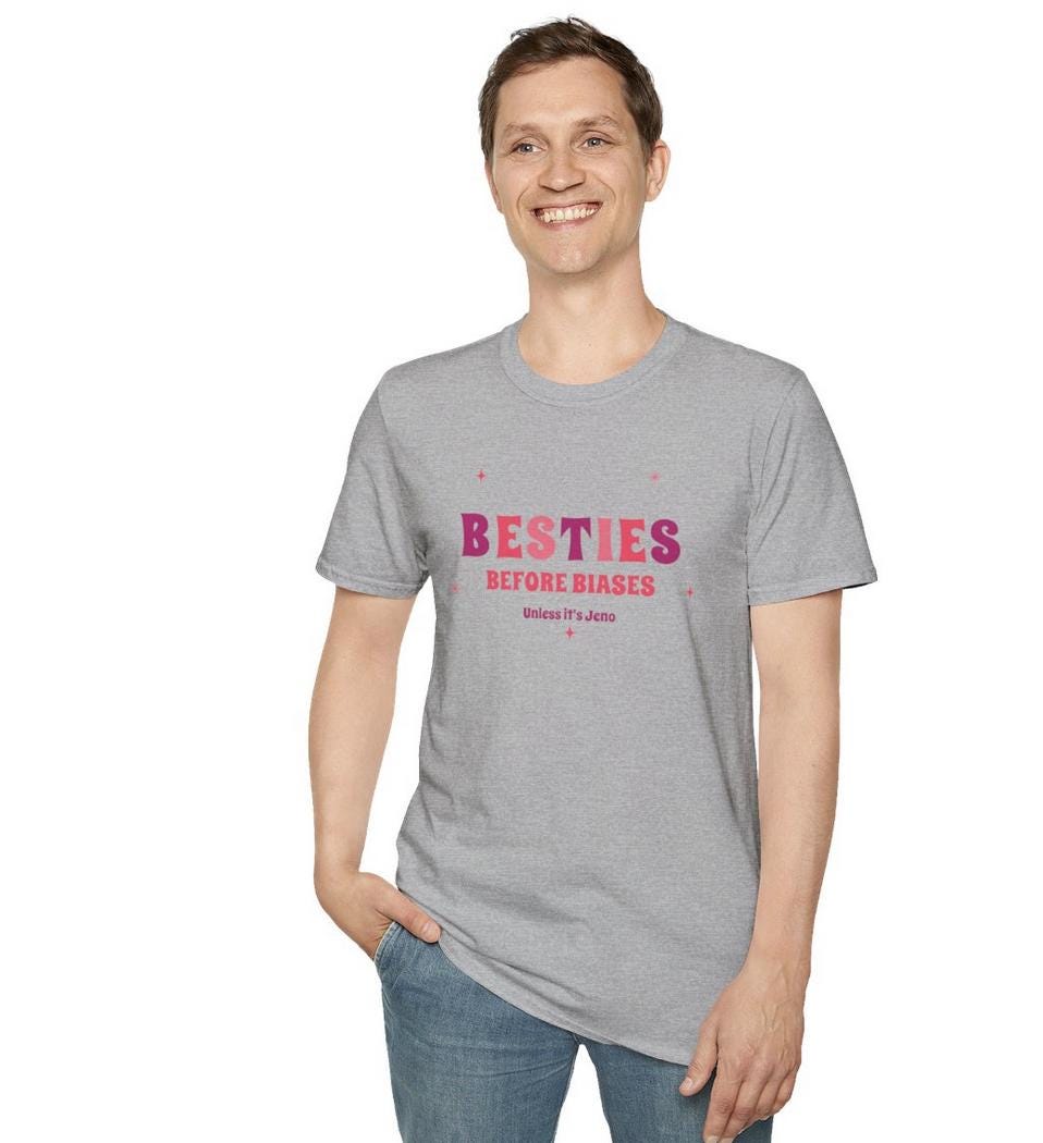 Jeno Kpop Shirt, Besties Before Biases Tee, NCT Dream Fan Merch, Concert Outfit, Unisex Cotton T-Shirt