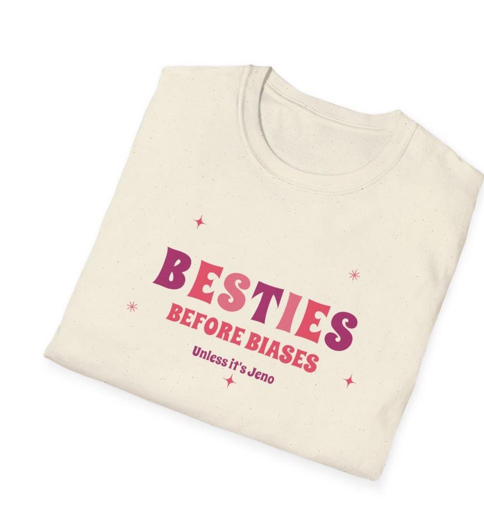 Jeno Kpop Shirt, Besties Before Biases Tee, NCT Dream Fan Merch, Concert Outfit, Unisex Cotton T-Shirt