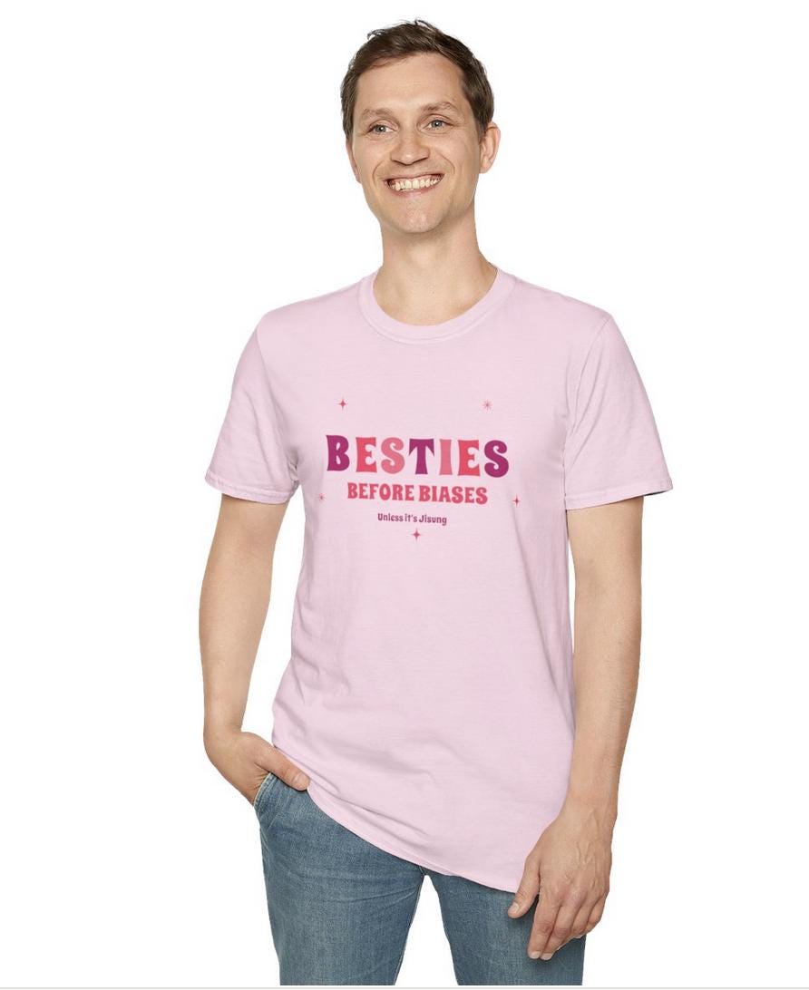 Kpop Shirt, Jisung Besties Before Biases Tee, NCT Dream Fan Merch, Concert Outfit, Unisex Cotton T-Shirt