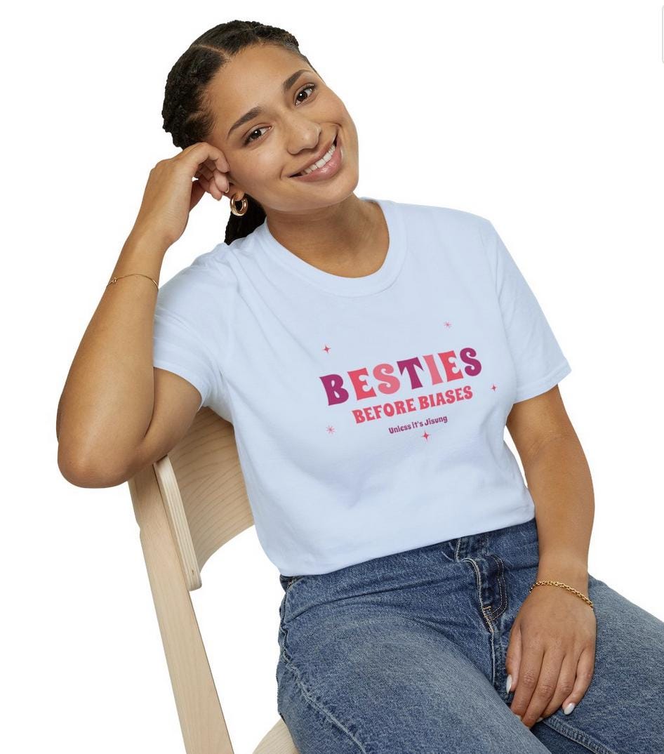 Kpop Shirt, Jisung Besties Before Biases Tee, NCT Dream Fan Merch, Concert Outfit, Unisex Cotton T-Shirt