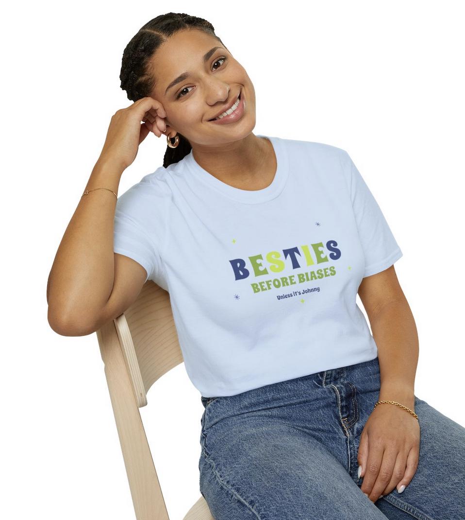 NCT127 Kpop Shirt, Johnny Besties Before Biases Tee, Aesthetic Outfit, Fan Merch, Unisex Cotton T-Shirt