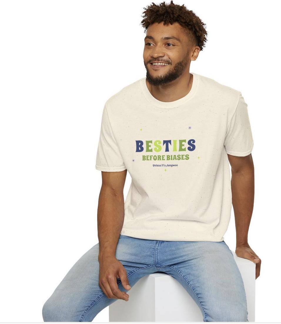 NCT 127 Kpop Shirt, Jungwoo Besties Before Biases Tee, Fan Merch, Concert Outfit, Unisex Cotton T-Shirt