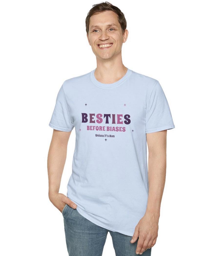 WayV Kpop Shirt, Kun Besties Before Biases Tee, Fan Merch, Concert Outfit, Unisex Cotton T-Shirt