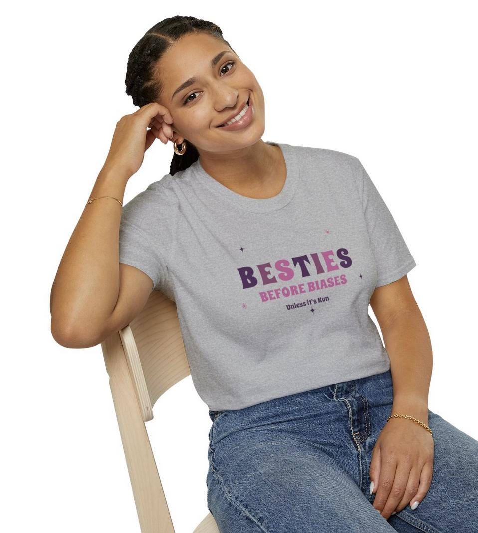 WayV Kpop Shirt, Kun Besties Before Biases Tee, Fan Merch, Concert Outfit, Unisex Cotton T-Shirt