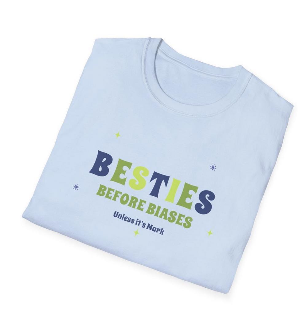 Mark Lee Kpop Shirt, Besties Before Biases Tee, NCT Fan Merch, Concert Outfit, Unisex Cotton T-Shirt
