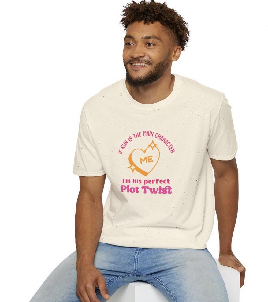 Kpop Shirt, Kun Plot Twist Tee, WayV Fan Merch, Concert Outfit, Unisex Cotton T-Shirt