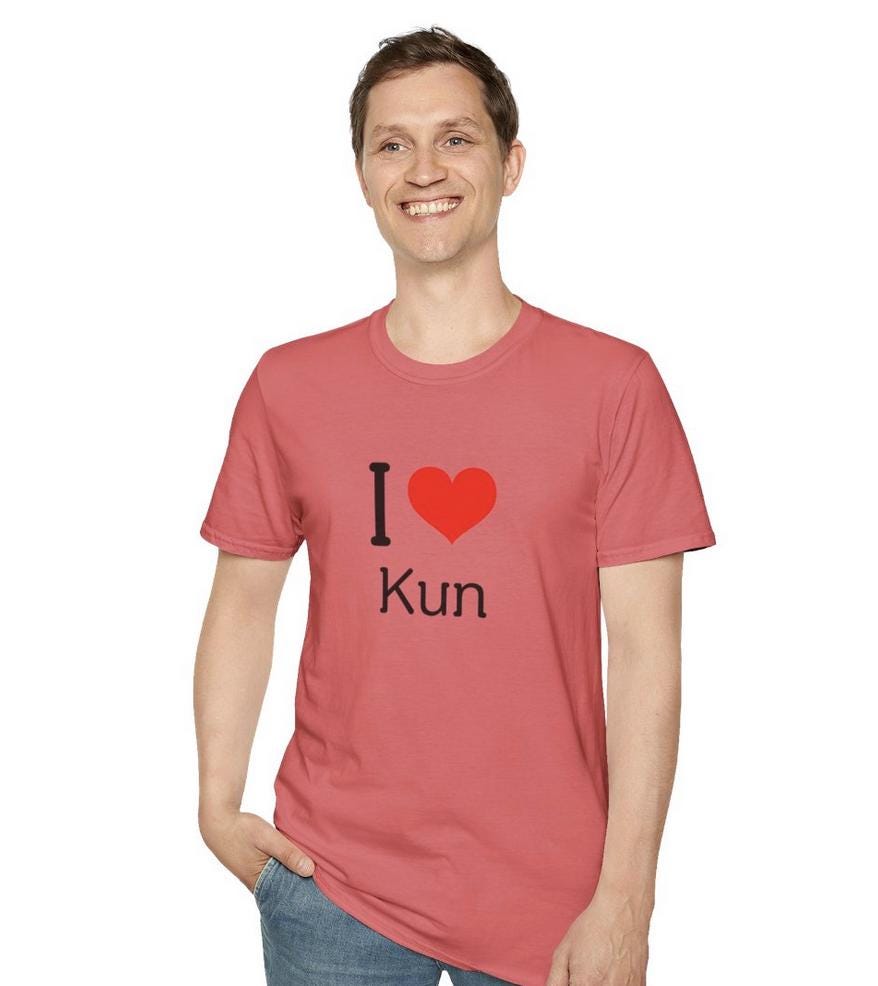 WayV Kpop Shirt, I Love Kun Tee, Fan Gift, Concert Outfit, Unisex Cotton T-Shirt