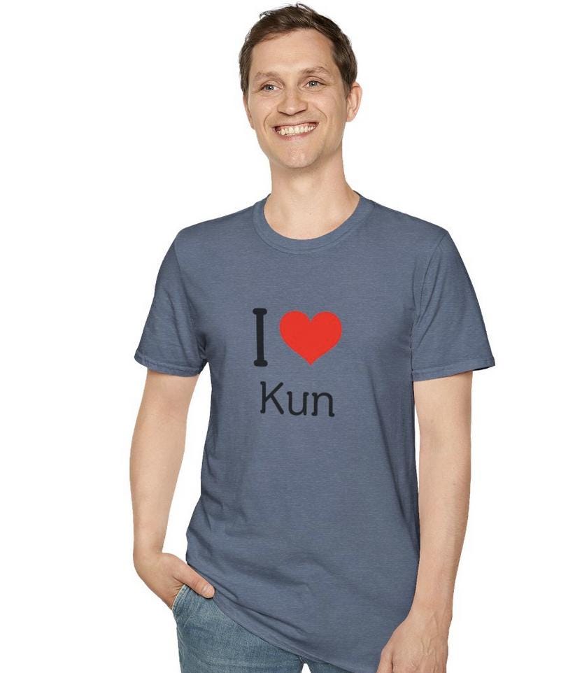 WayV Kpop Shirt, I Love Kun Tee, Fan Gift, Concert Outfit, Unisex Cotton T-Shirt