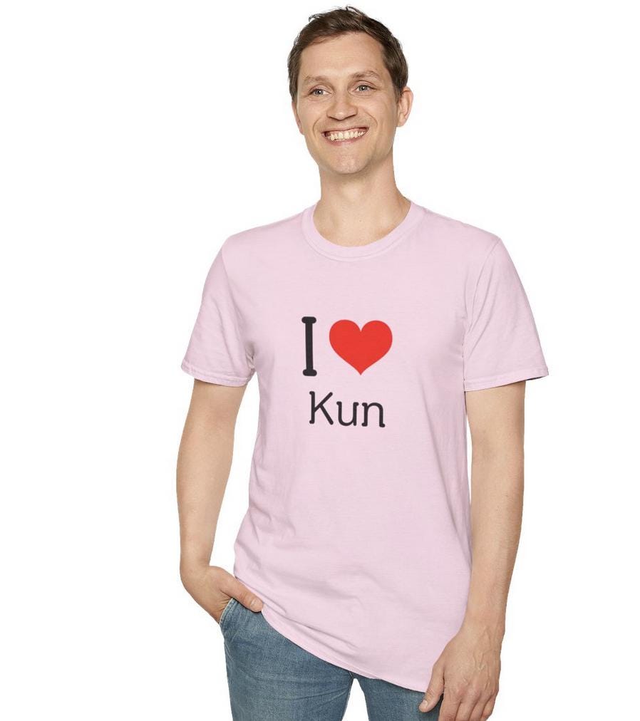 WayV Kpop Shirt, I Love Kun Tee, Fan Gift, Concert Outfit, Unisex Cotton T-Shirt