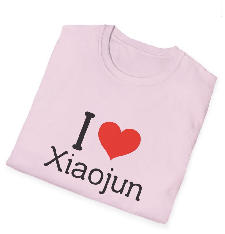 WayV Kpop Shirt, I Love Xiaojun Tee, Aesthetic Outfit, Fan Merch, Unisex Cotton T-Shirt