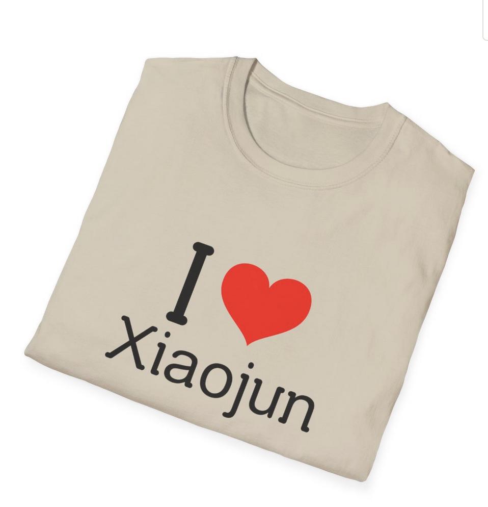 WayV Kpop Shirt, I Love Xiaojun Tee, Aesthetic Outfit, Fan Merch, Unisex Cotton T-Shirt
