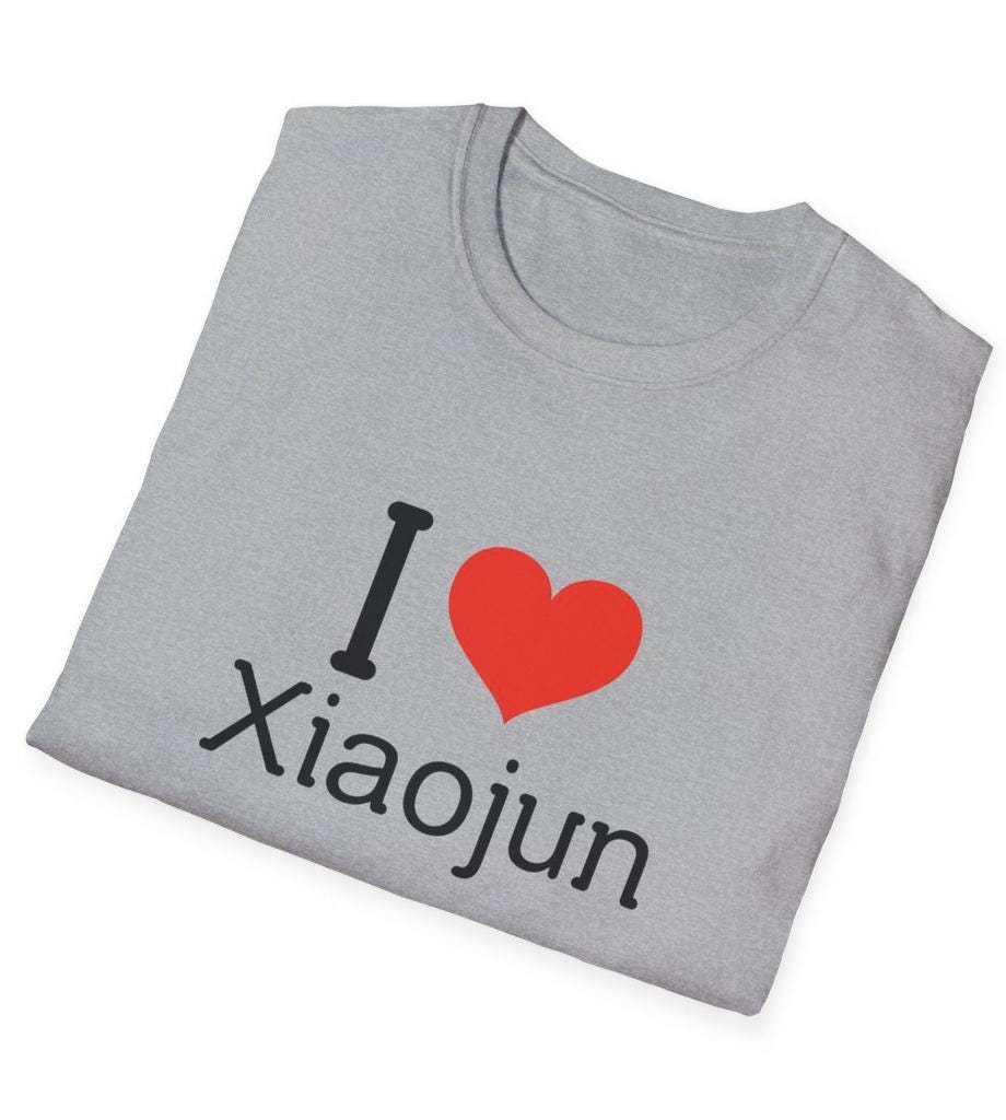 WayV Kpop Shirt, I Love Xiaojun Tee, Aesthetic Outfit, Fan Merch, Unisex Cotton T-Shirt