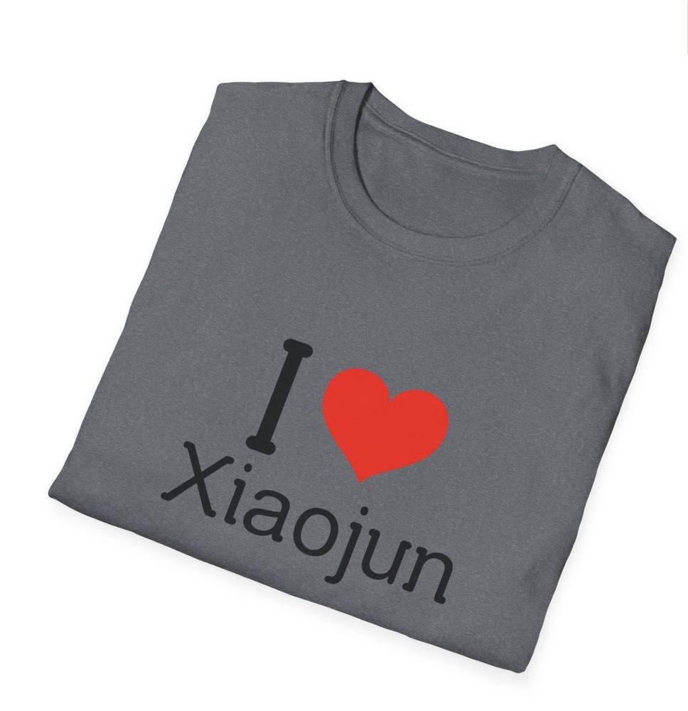 WayV Kpop Shirt, I Love Xiaojun Tee, Aesthetic Outfit, Fan Merch, Unisex Cotton T-Shirt