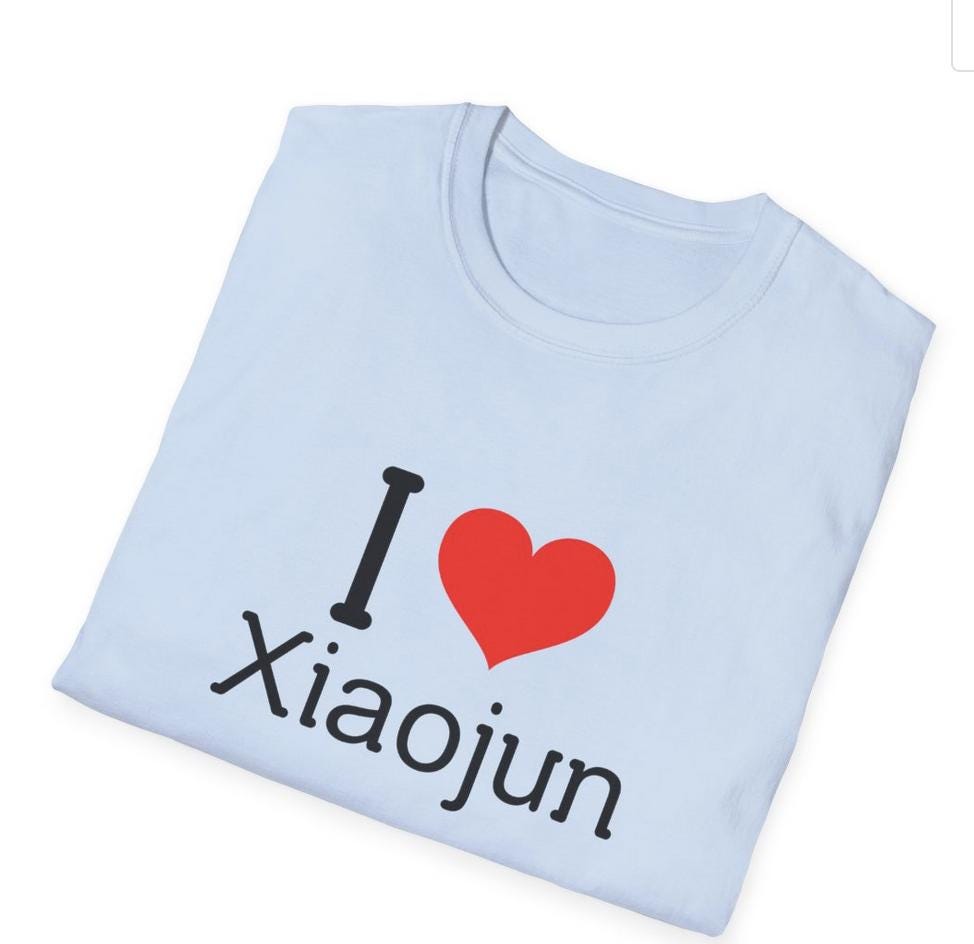WayV Kpop Shirt, I Love Xiaojun Tee, Aesthetic Outfit, Fan Merch, Unisex Cotton T-Shirt