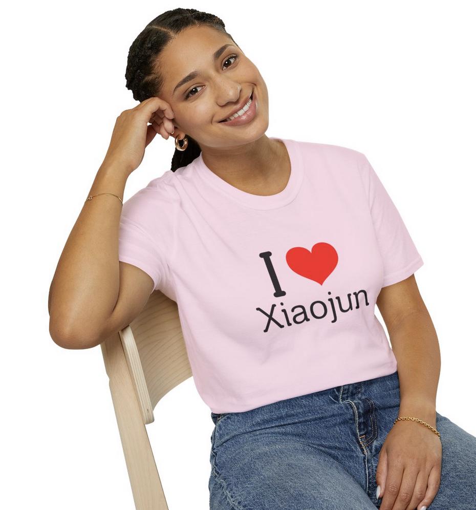 WayV Kpop Shirt, I Love Xiaojun Tee, Aesthetic Outfit, Fan Merch, Unisex Cotton T-Shirt