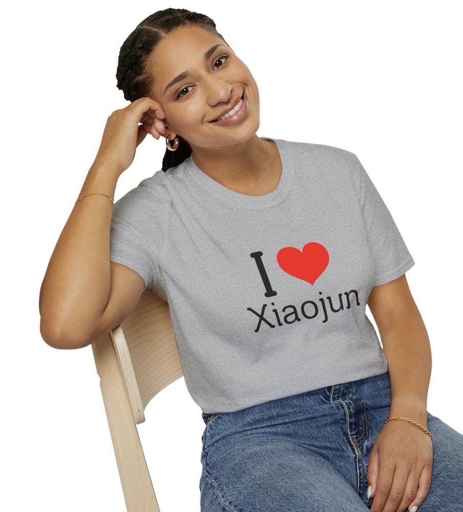 WayV Kpop Shirt, I Love Xiaojun Tee, Aesthetic Outfit, Fan Merch, Unisex Cotton T-Shirt