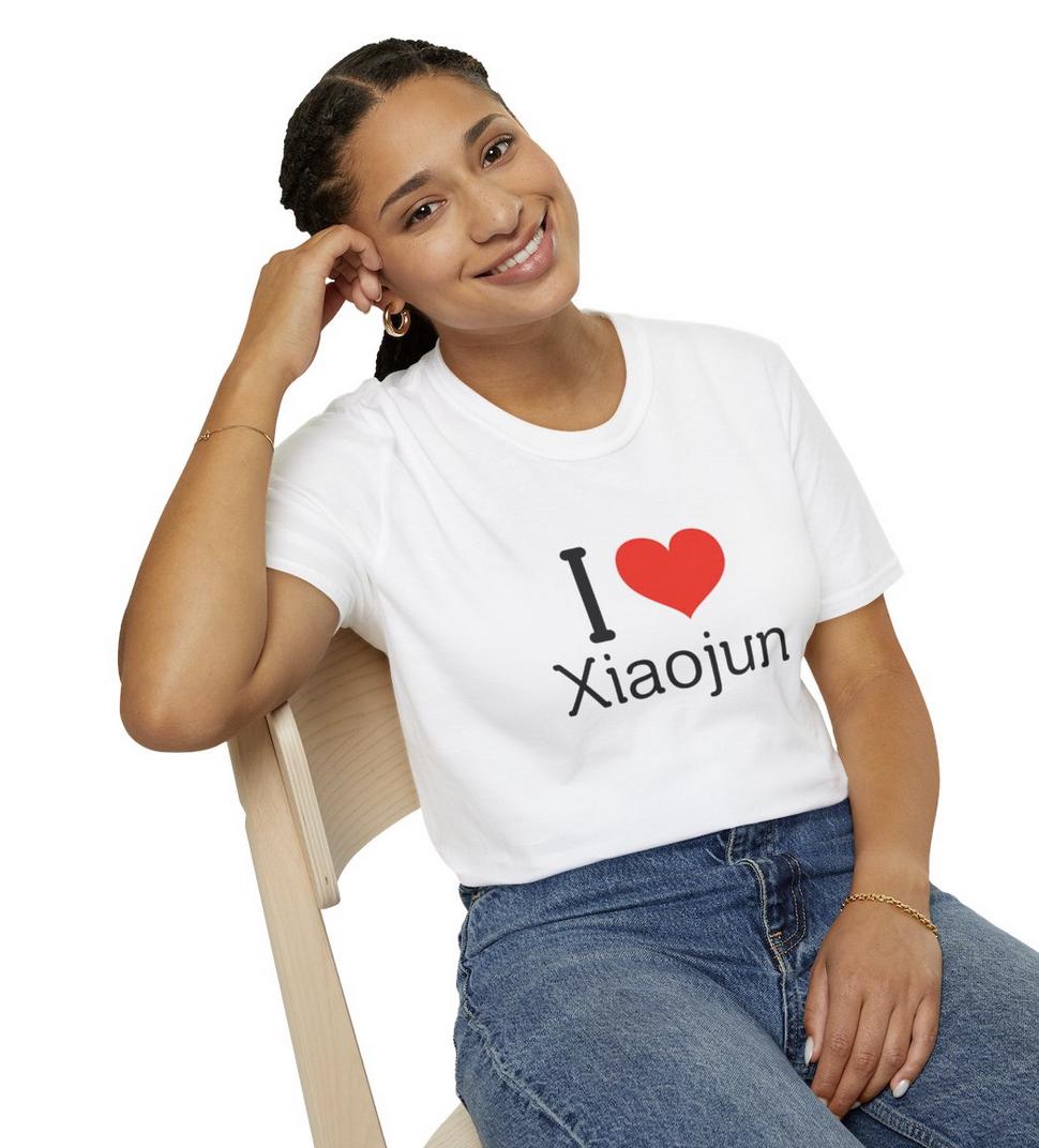 WayV Kpop Shirt, I Love Xiaojun Tee, Aesthetic Outfit, Fan Merch, Unisex Cotton T-Shirt