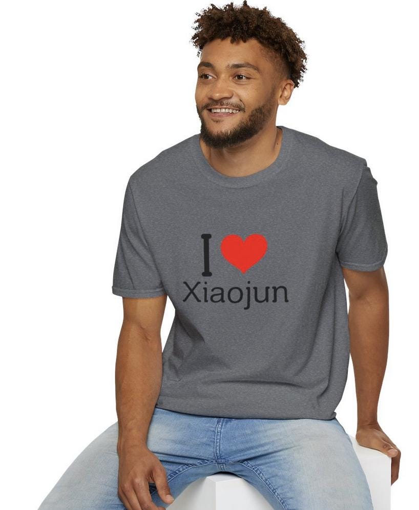 WayV Kpop Shirt, I Love Xiaojun Tee, Aesthetic Outfit, Fan Merch, Unisex Cotton T-Shirt