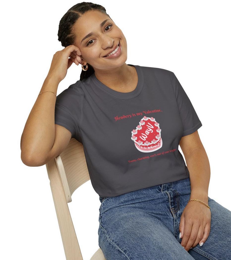 WayV Kpop Shirt, Hendery Valentine Tee, Funny Fan Merch, Concert Outfit, Unisex Cotton T-Shirt