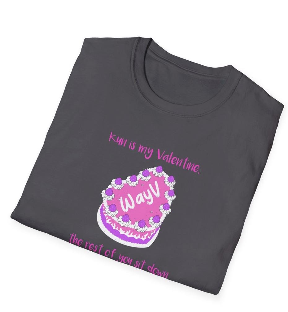 WayV Kpop Shirt, Kun Valentine Tee, Fan Merch, Concert Outfit, Unisex Cotton T-Shirt