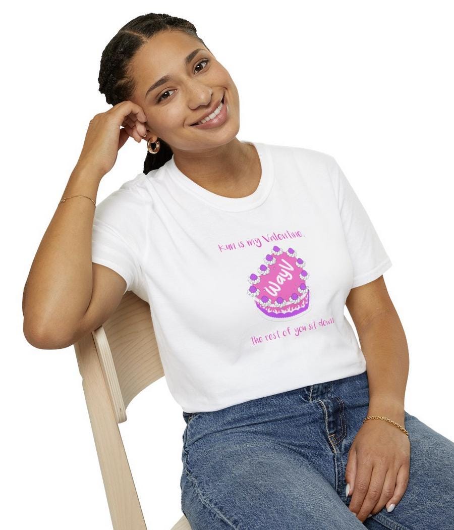 WayV Kpop Shirt, Kun Valentine Tee, Fan Merch, Concert Outfit, Unisex Cotton T-Shirt