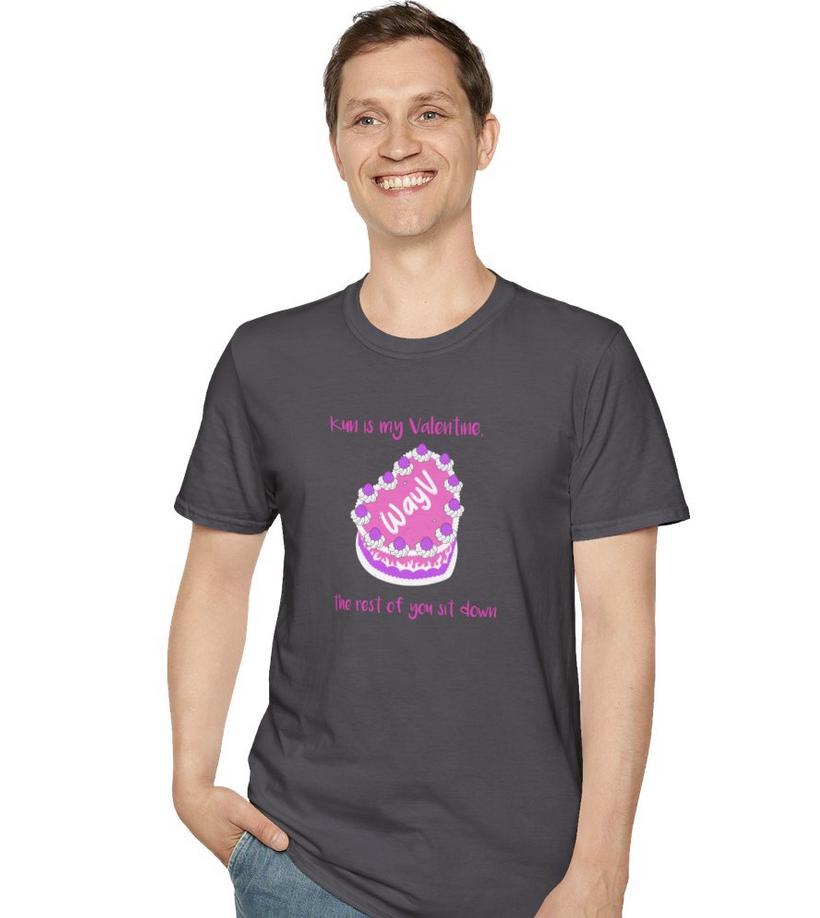 WayV Kpop Shirt, Kun Valentine Tee, Fan Merch, Concert Outfit, Unisex Cotton T-Shirt