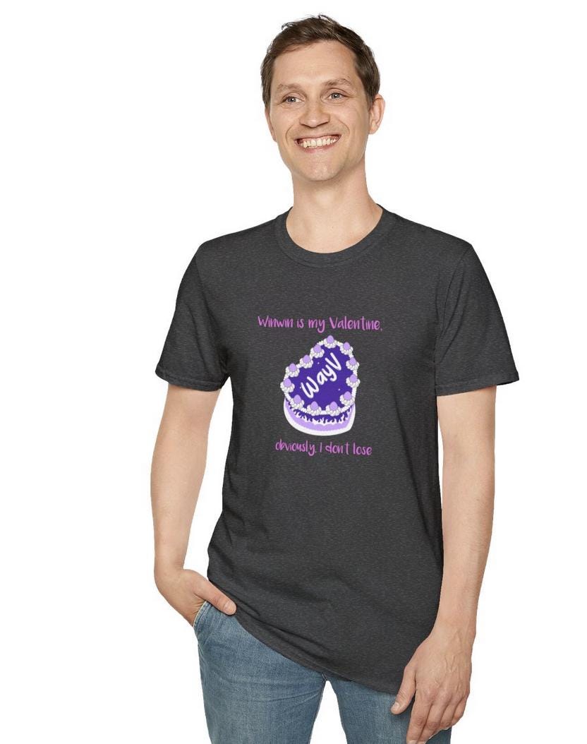 WayV Kpop Shirt, Winwin Valentine Tee, Fan Merch, Concert Outfit, Unisex Cotton T-Shirt