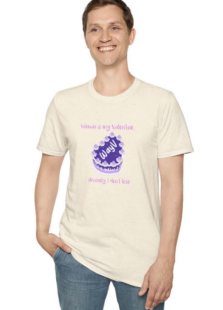 WayV Kpop Shirt, Winwin Valentine Tee, Fan Merch, Concert Outfit, Unisex Cotton T-Shirt