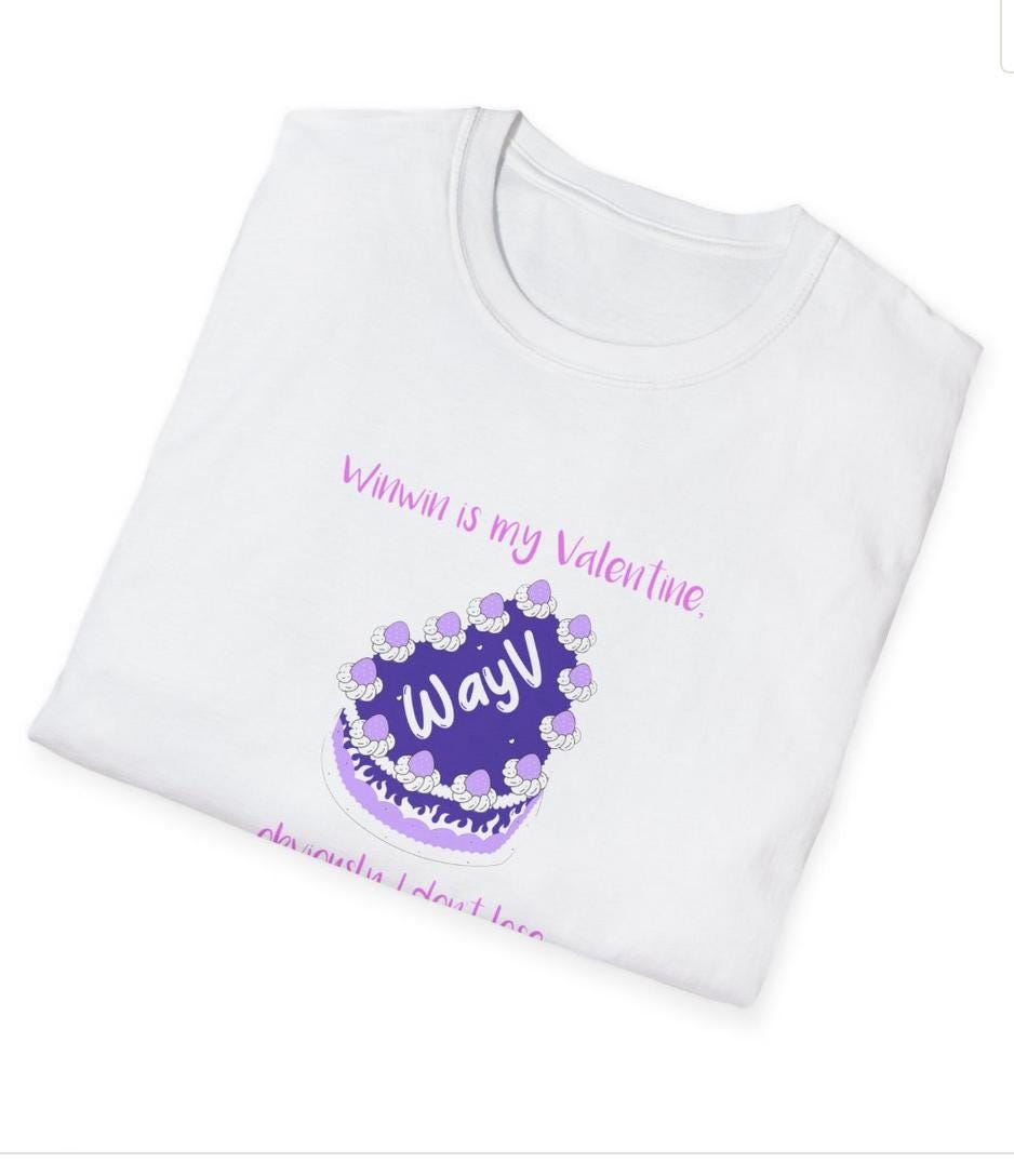 WayV Kpop Shirt, Winwin Valentine Tee, Fan Merch, Concert Outfit, Unisex Cotton T-Shirt