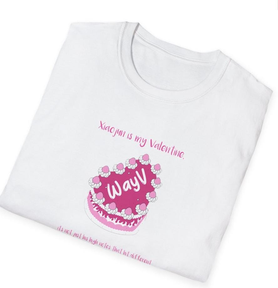WayV Kpop Shirt, Xiaojun Valentine Tee, Fan Merch, Concert Outfit, Unisex Cotton T-Shirt