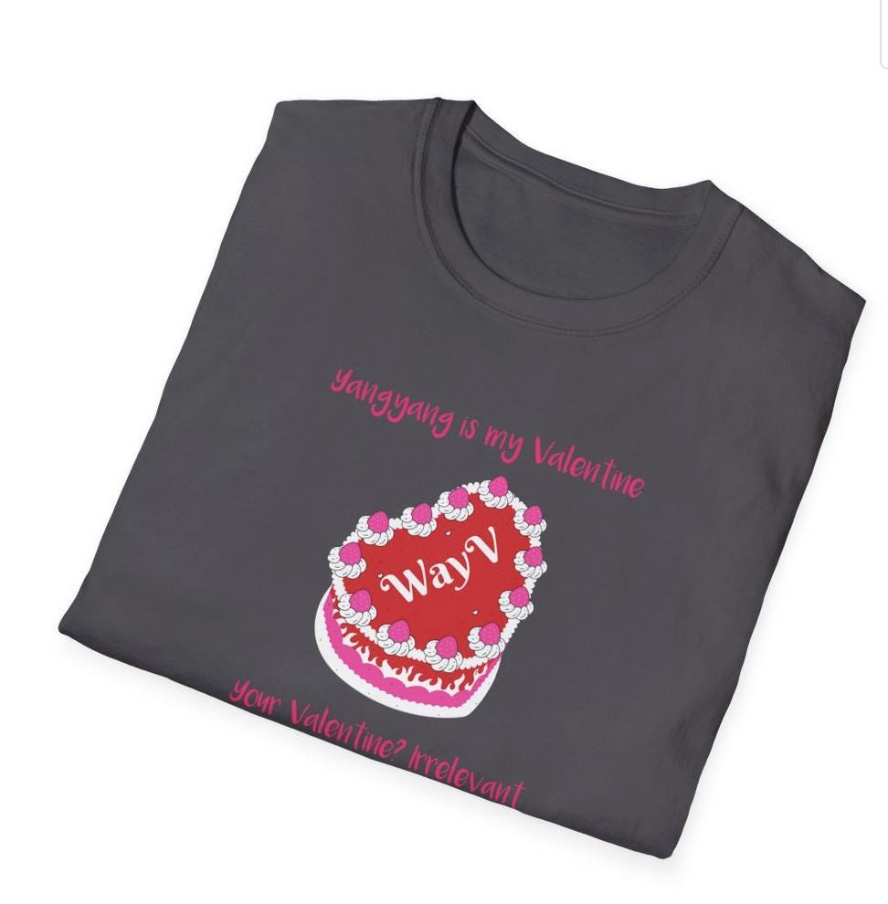 WayV Kpop Shirt, Yangyang Valentine Tee, Fan Merch, Concert Outfit, Unisex Cotton T-Shirt