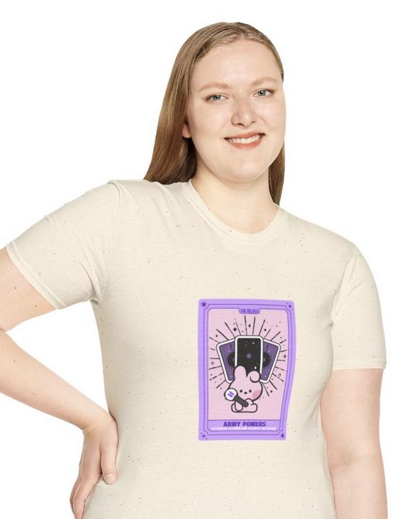 BTS Kpop Shirt, BT21 Cooky Tarot Tee, Fan Merch, Concert Outfit, Unisex Cotton T-Shirt
