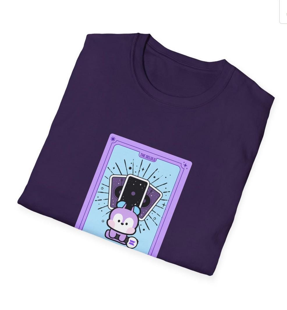 BTS Kpop shirt, BT21 Mang Tarot Tee, Army Fan Merch, Concert Outfit, Unisex Cotton T-Shirt