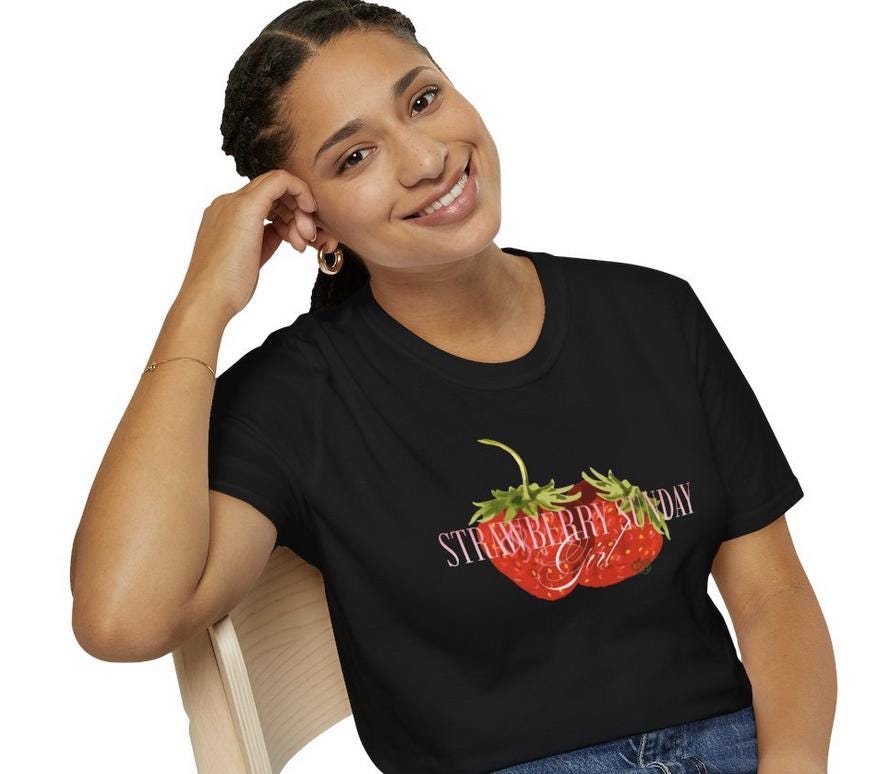 NCT DoJaeJung Kpop Shirt, Strawberry Sunday Girl Tee, Fan Merch, Concert Outfit, Unisex Cotton T-Shirt